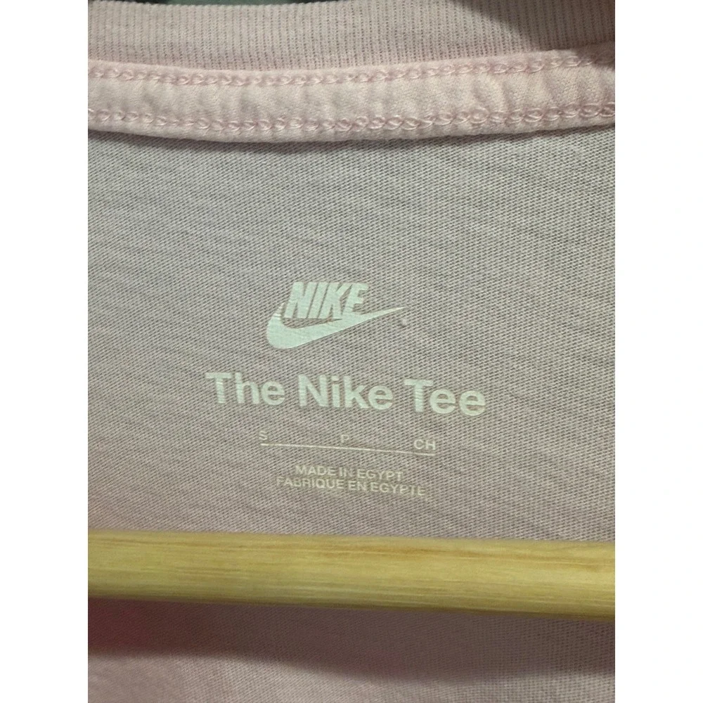 Nike The Nike Tee Womens Small Pink Short Sleeve Embroidered Swoosh Cotton Shirt